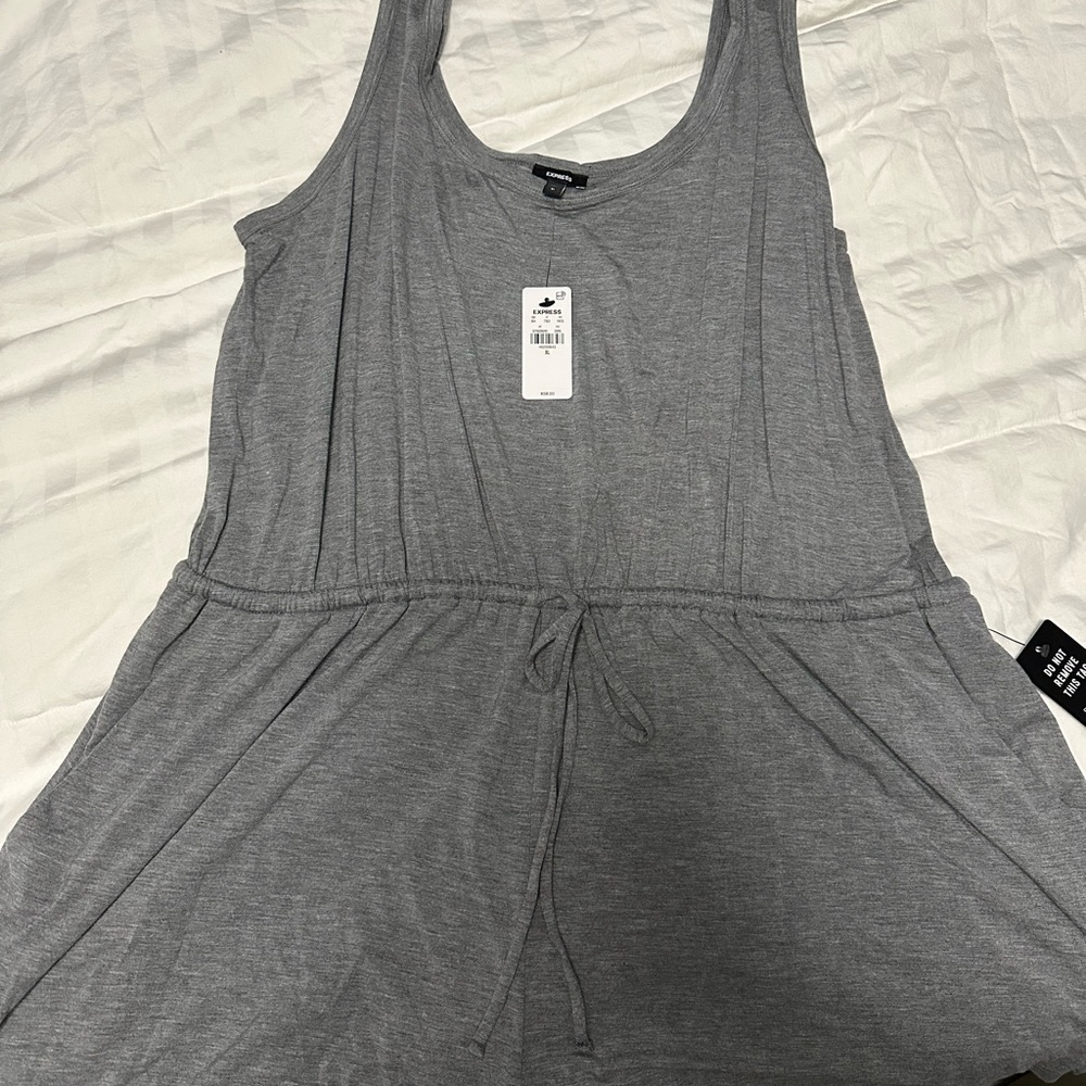 Express Heather Gray Romper